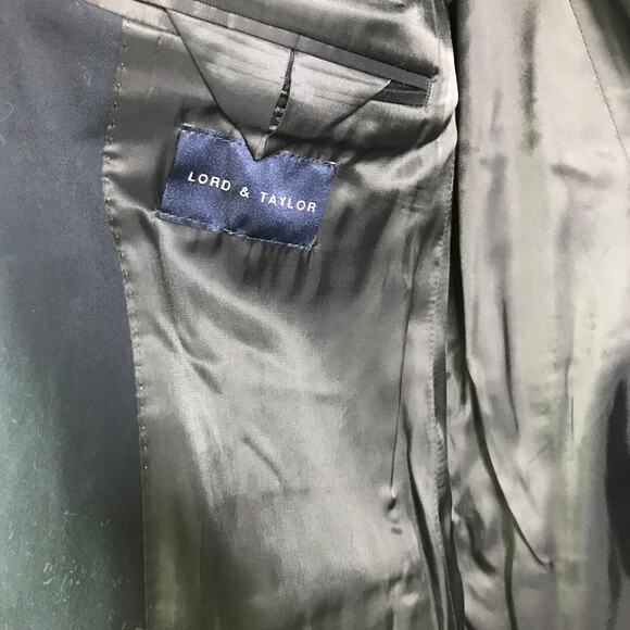 Lauren by Ralph Lauren Blazer Mens Size 20R Blue Gold Button Front Coat Jacket - Picture 4 of 10